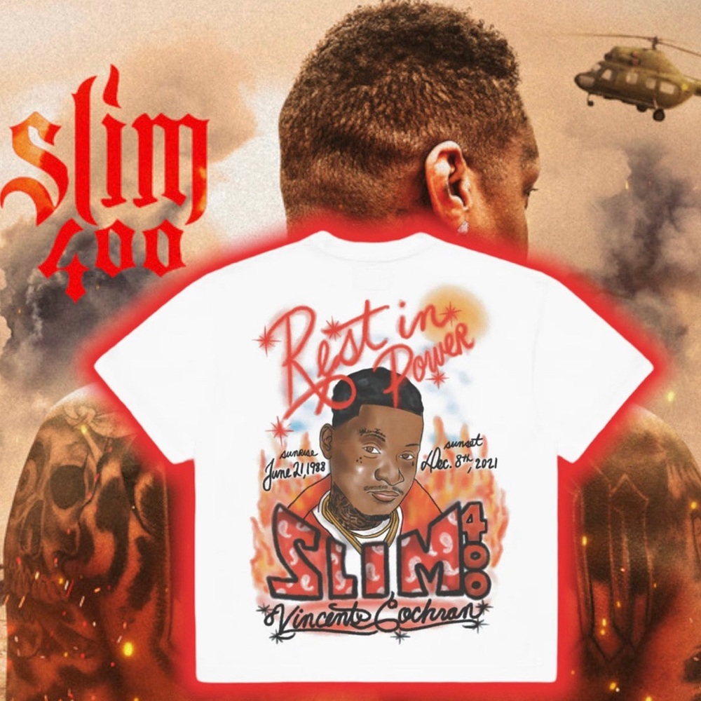 🆕 SLiM 400 🕊️ MeMoRiaL TeE 👕 YG 👌🏾👐🏾 4HuNNiT